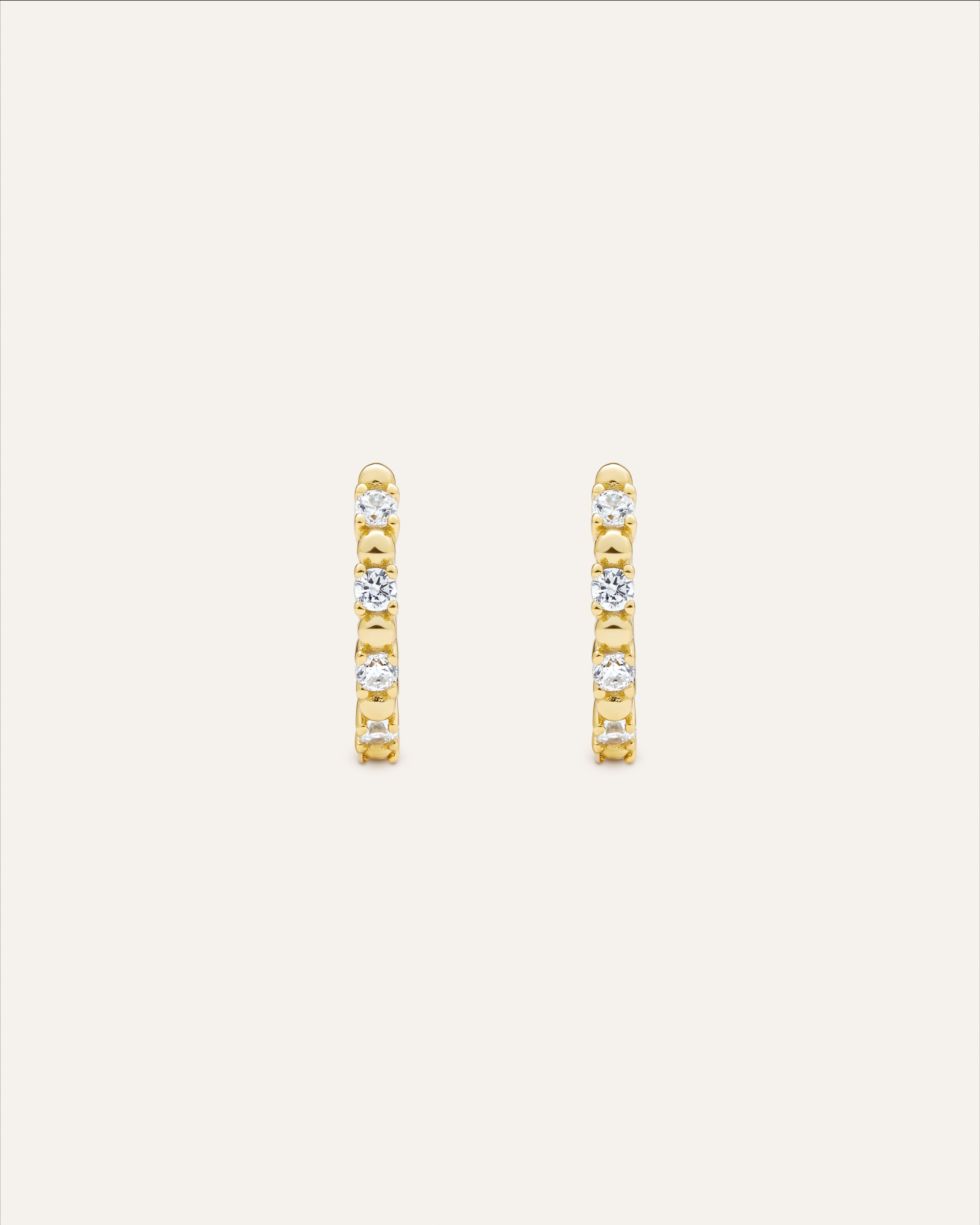 14KT Gold Plated earring with Cubic Zirconia