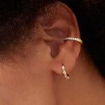 14KT Gold Plated earring with Cubic Zirconia