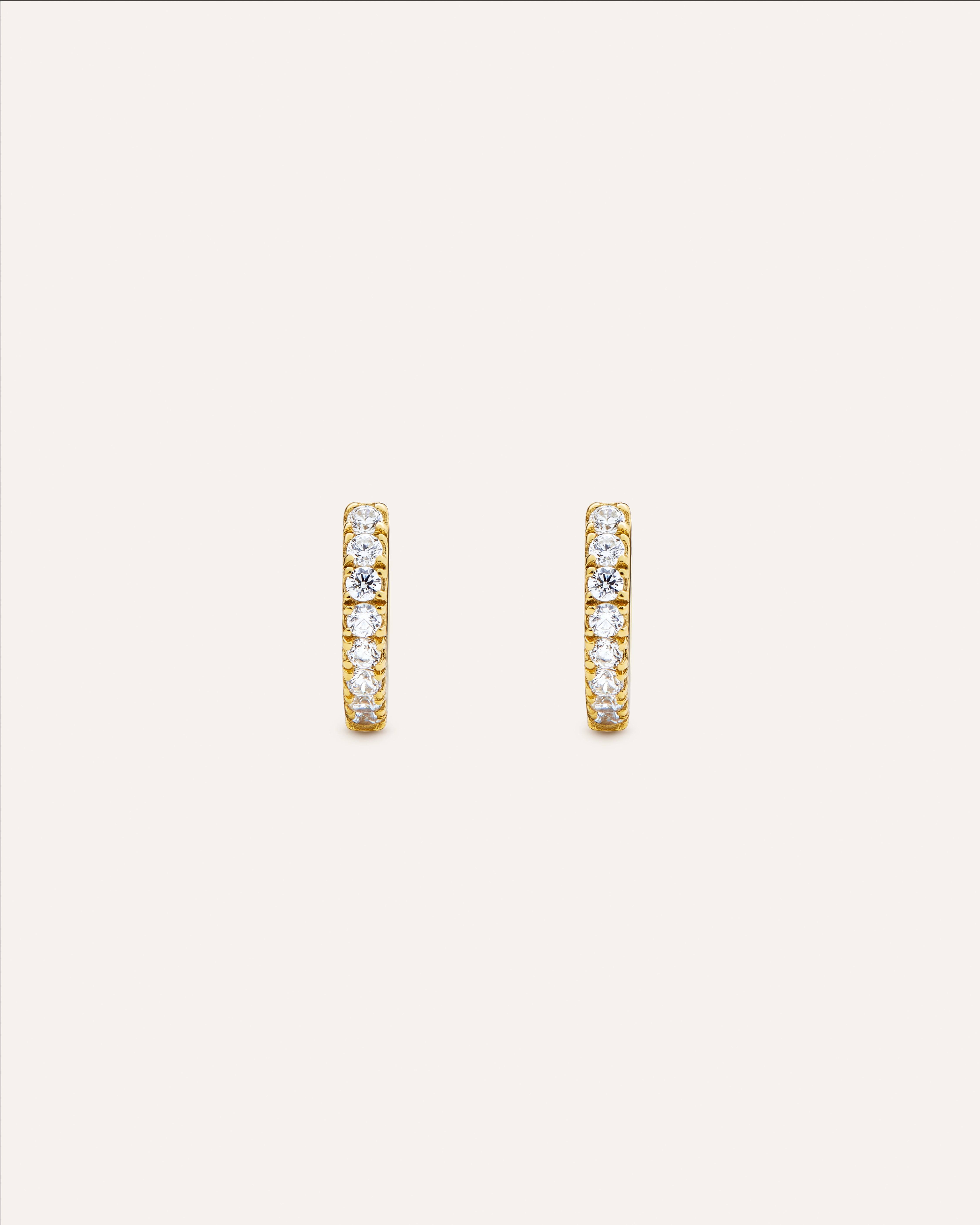 14KT Gold Plated earring with Cubic Zirconia