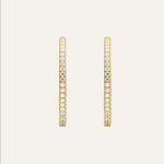 14KT Gold Plated earring with Cubic Zirconia