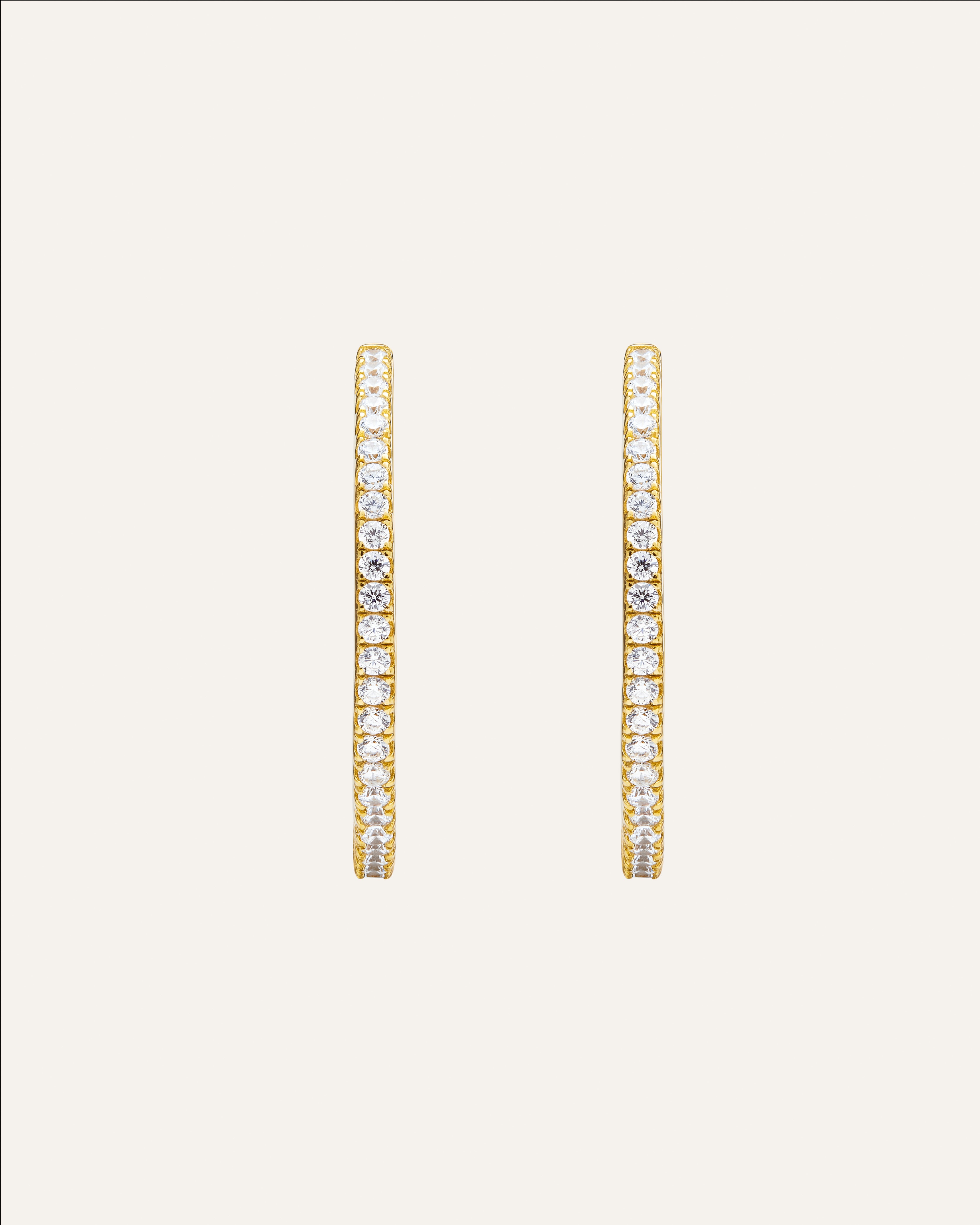 14KT Gold Plated earring with Cubic Zirconia