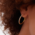 14KT Gold Plated earring with Cubic Zirconia