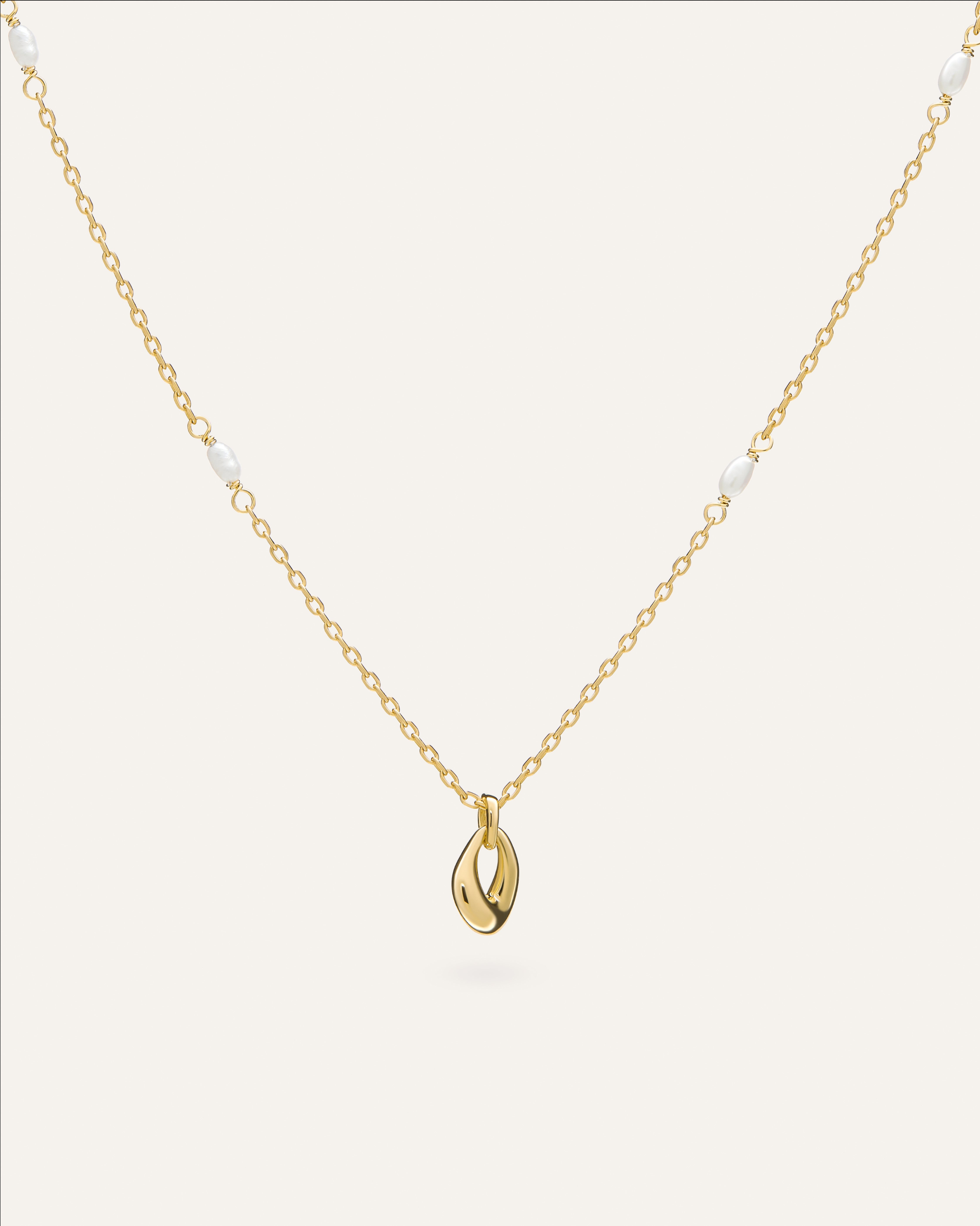 14KT Gold Plated necklace with Fresh water pearl