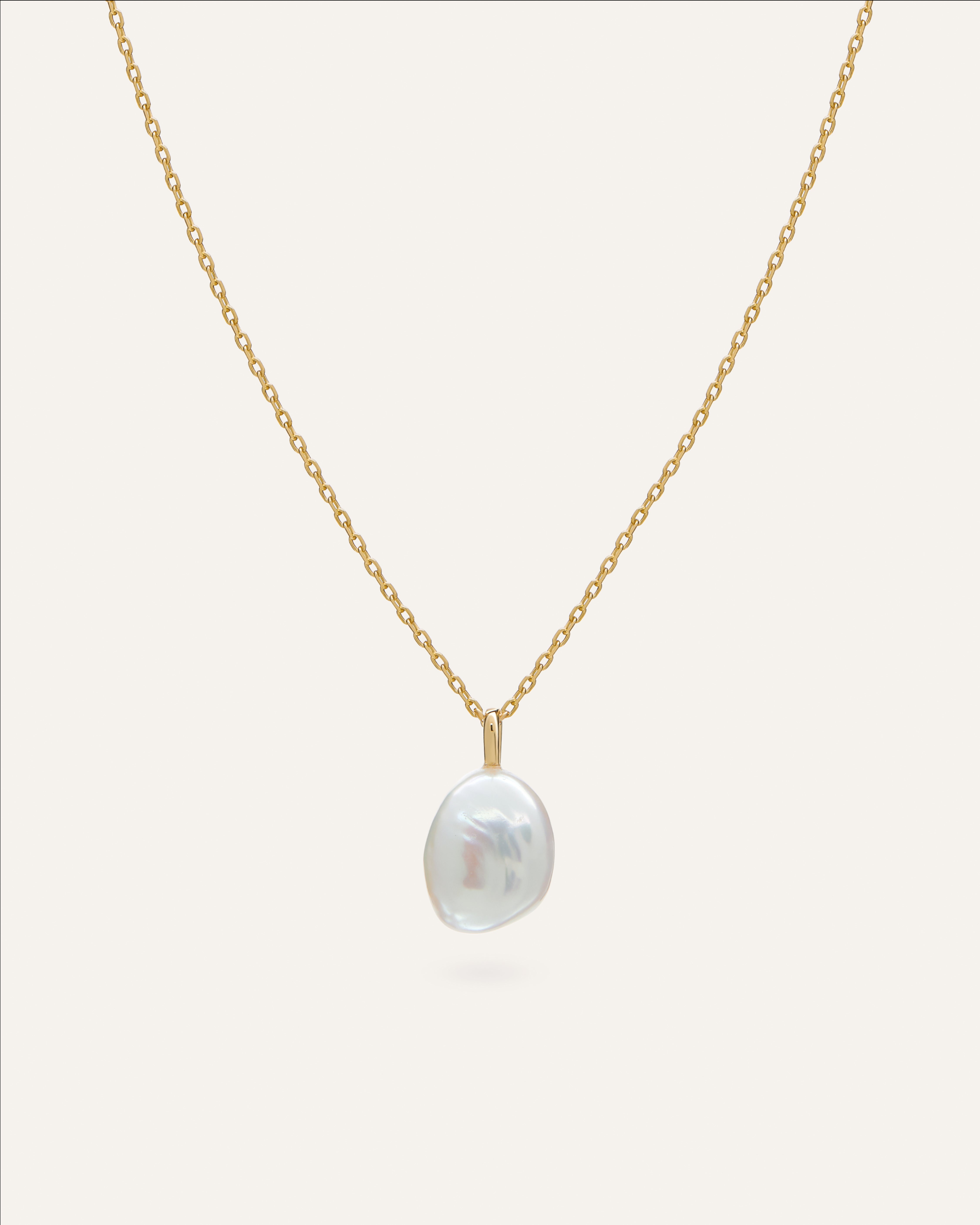 14KT Gold Plated necklace with Fresh water pearl