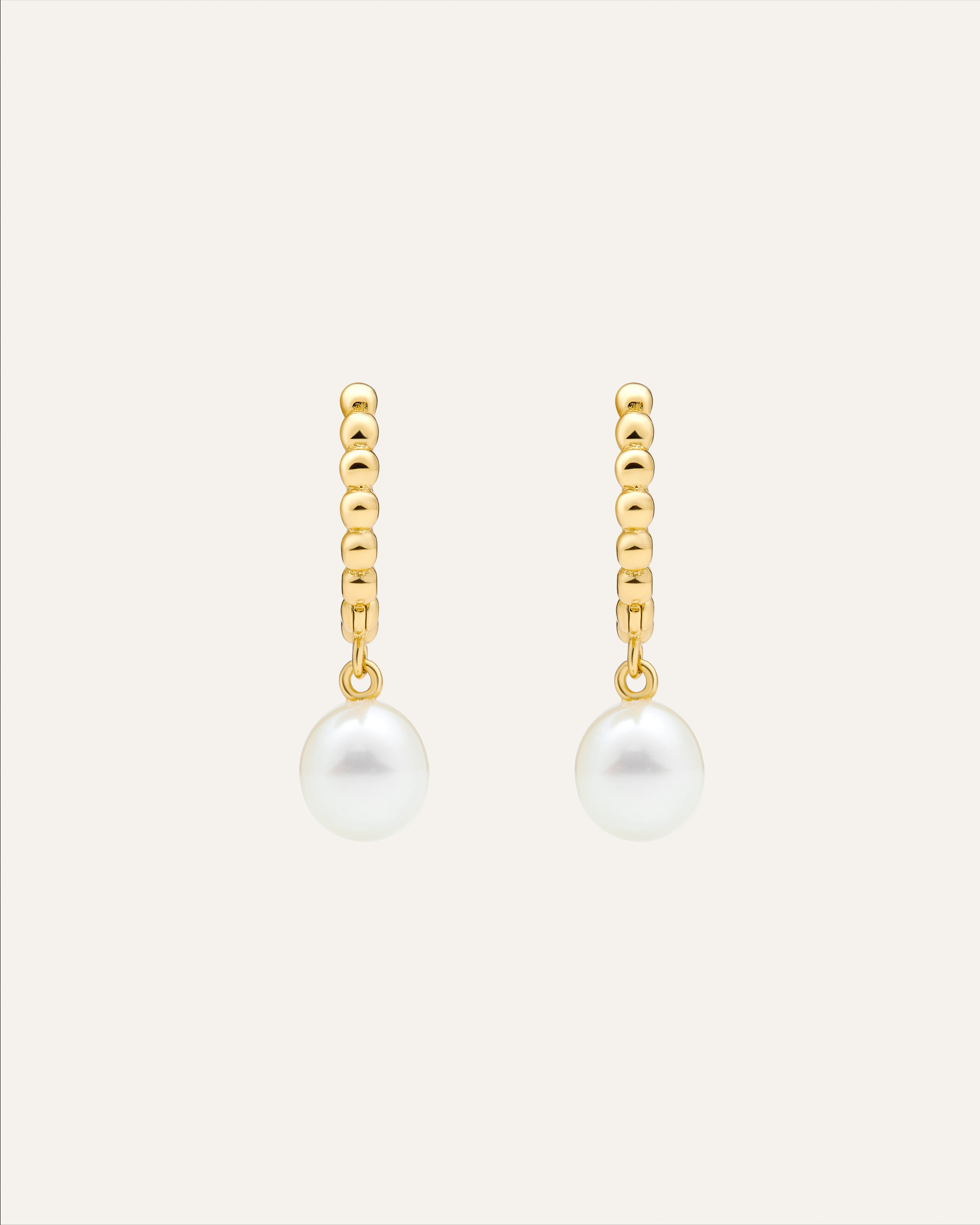 14KT Gold Plated earring with Natural Pearl