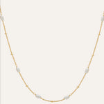 14KT Gold Plated necklace with Fresh water pearl