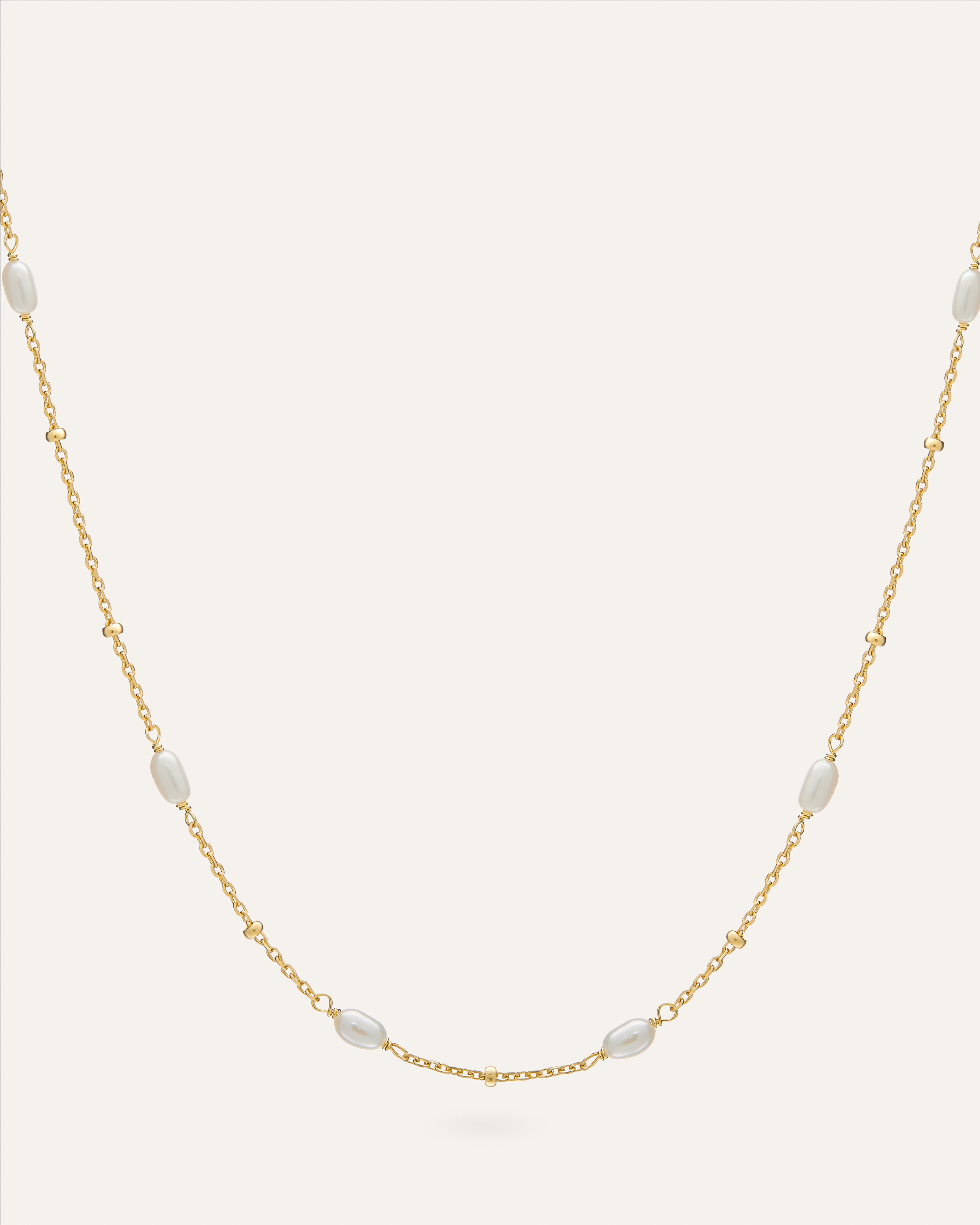 14KT Gold Plated necklace with Fresh water pearl