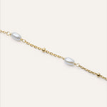 14KT Gold Plated bracelet with Natural Pearl