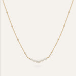 14KT Gold Plated necklace with Fresh water pearl