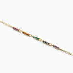 14KT Gold Plated bracelet with Cubic Zirconia