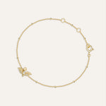 14KT Gold Plated bracelet with Cubic Zirconia