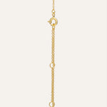 14KT Gold Plated necklace with Cubic Zirconia