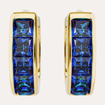 18KT Gold Plated earrings with Cubic Zirconia