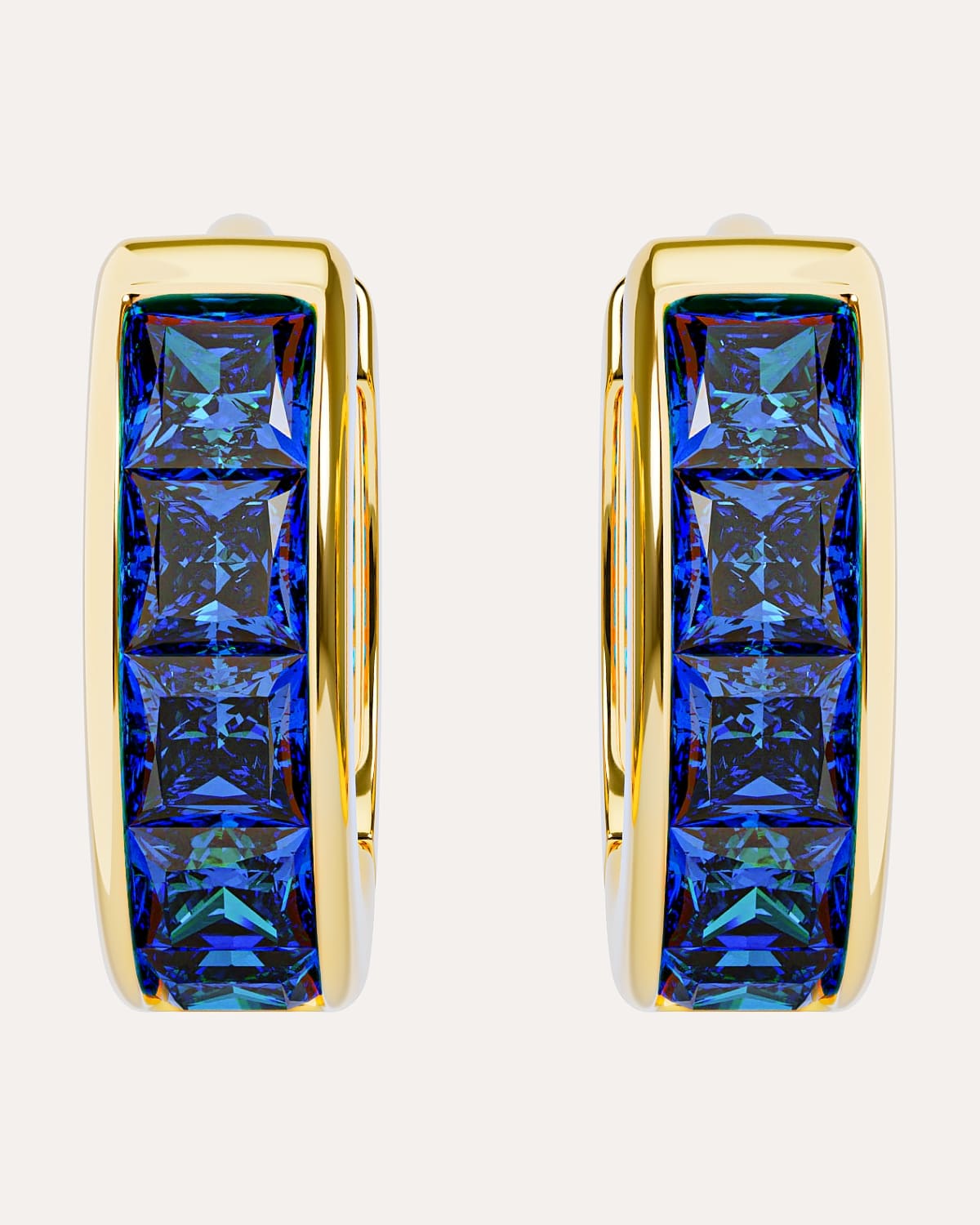 18KT Gold Plated earrings with Cubic Zirconia