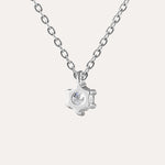 Silver necklace with Cubic Zirconia