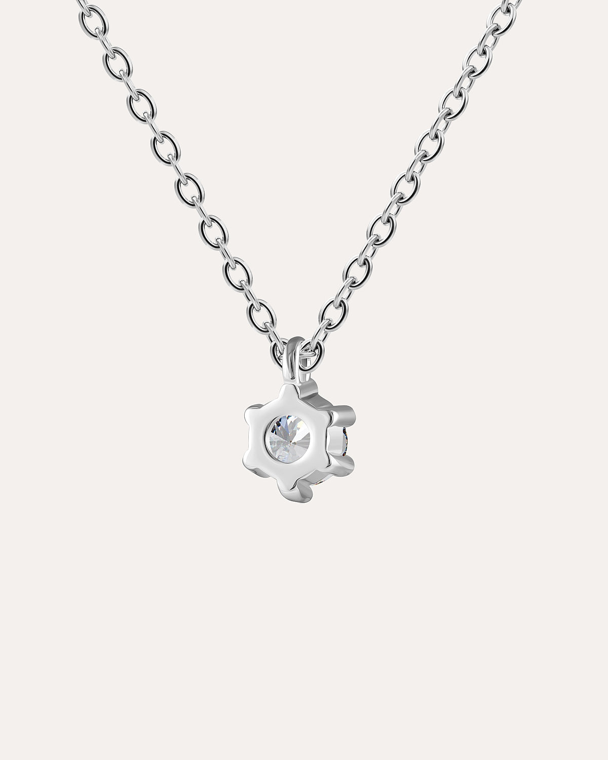 Silver necklace with Cubic Zirconia