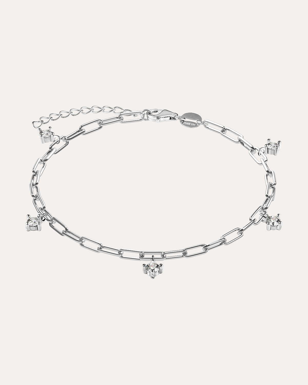 Silver bracelet with Cubic Zirconia