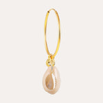 18KT Gold Plated earrings with Natural Shell