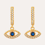 18KT Gold Plated earrings with Cubic Zirconia