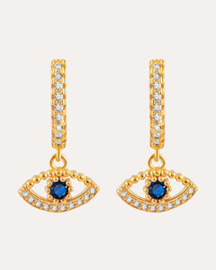 18KT Gold Plated earrings with Cubic Zirconia