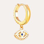 18KT Gold Plated earrings with Cubic Zirconia