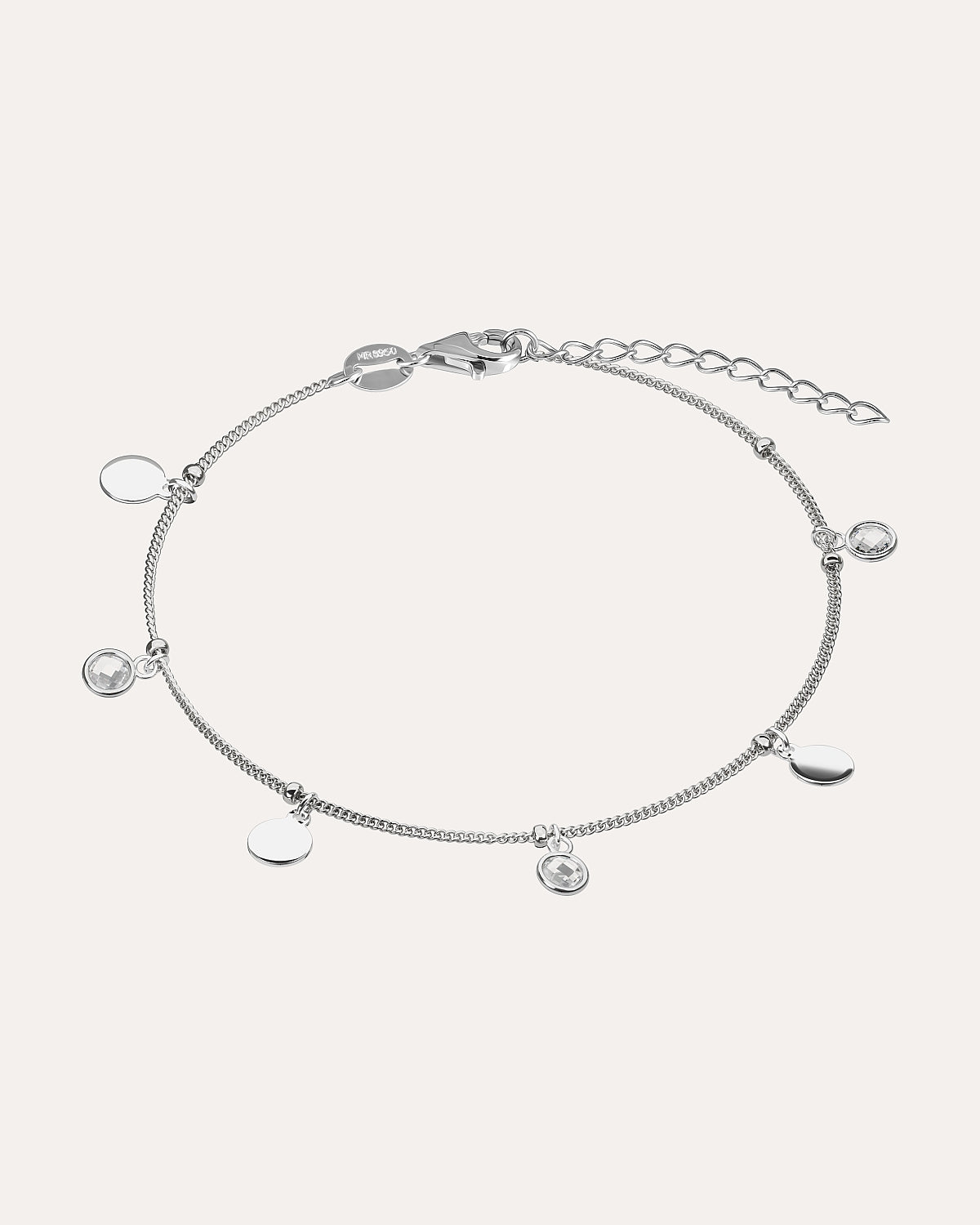 Silver Bracelet with Cubic Zirconia