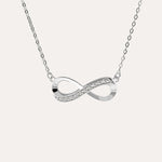 Silver Necklace with Cubic Zirconia