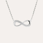 Silver Necklace with Cubic Zirconia