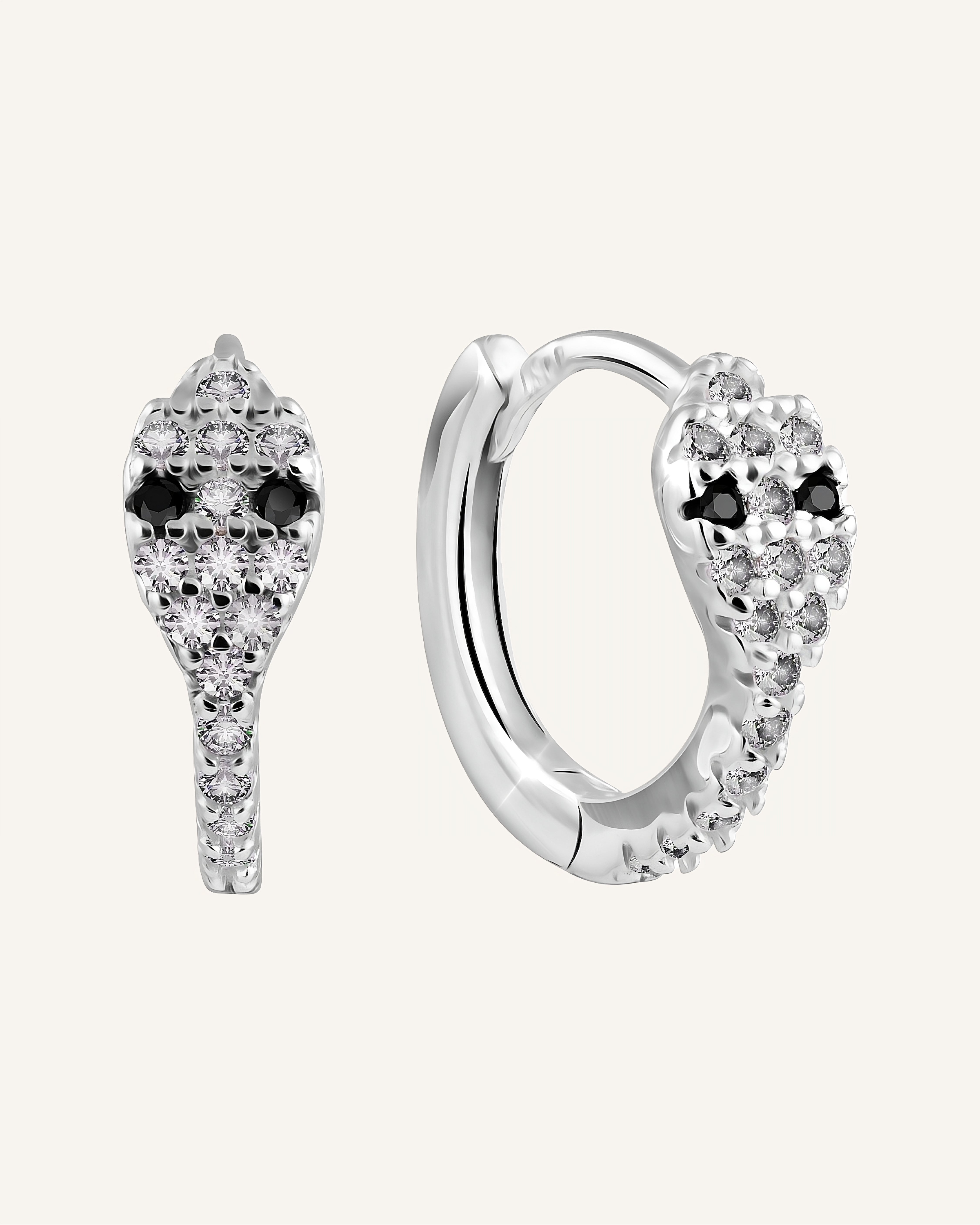 Silver earrings with Cubic Zirconia