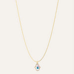 18KT Gold Plated necklace with Cubic Zirconia