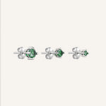 Silver earring with Cubic Zirconia