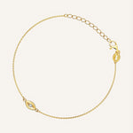 18KT Gold Plated bracelet with Cubic Zirconia