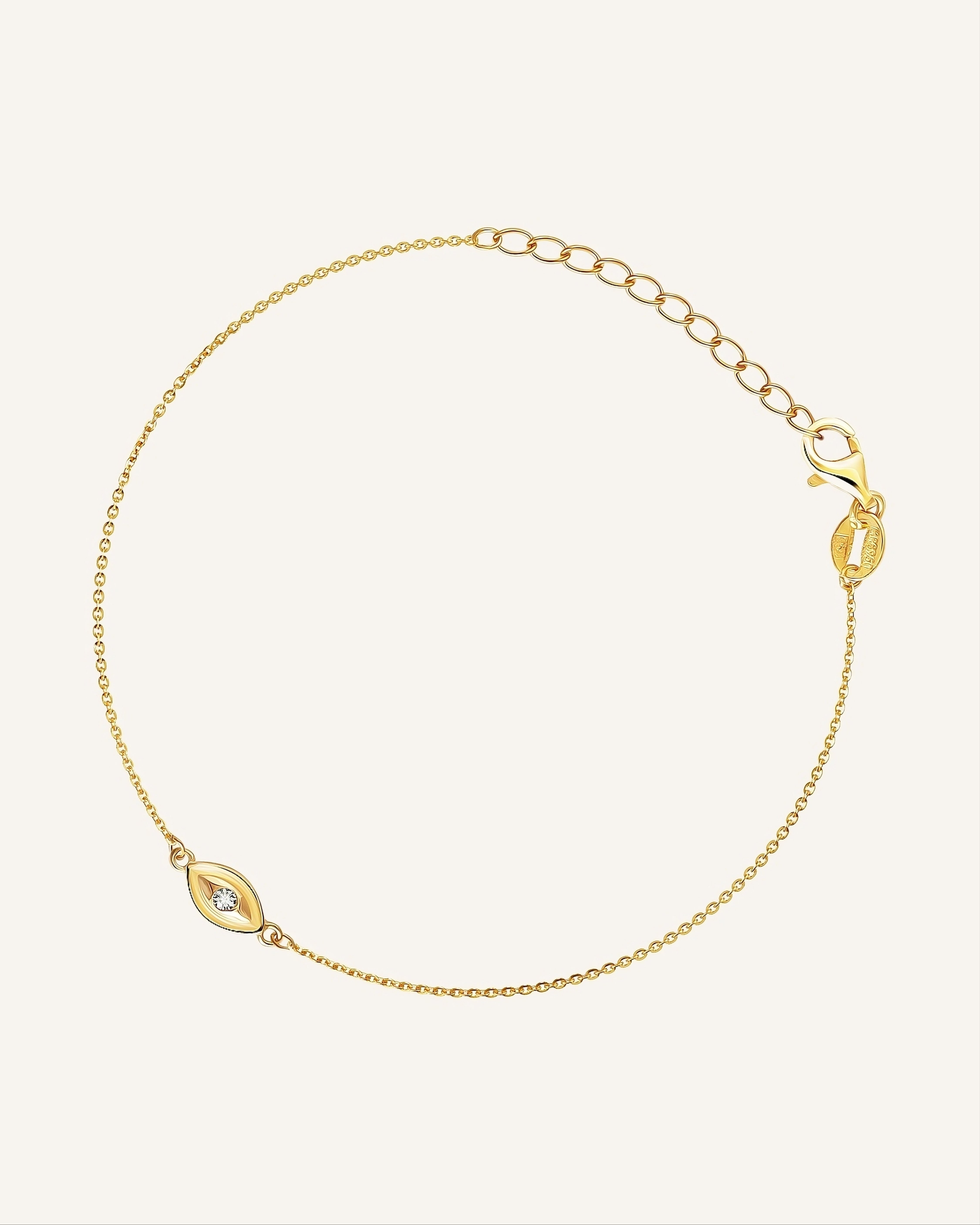 18KT Gold Plated bracelet with Cubic Zirconia