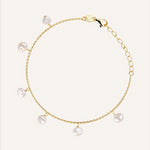 18KT Gold Plated bracelet with Natural Pearl