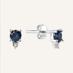 Silver earring with Cubic Zirconia