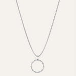 Silver necklace with Cubic Zirconia