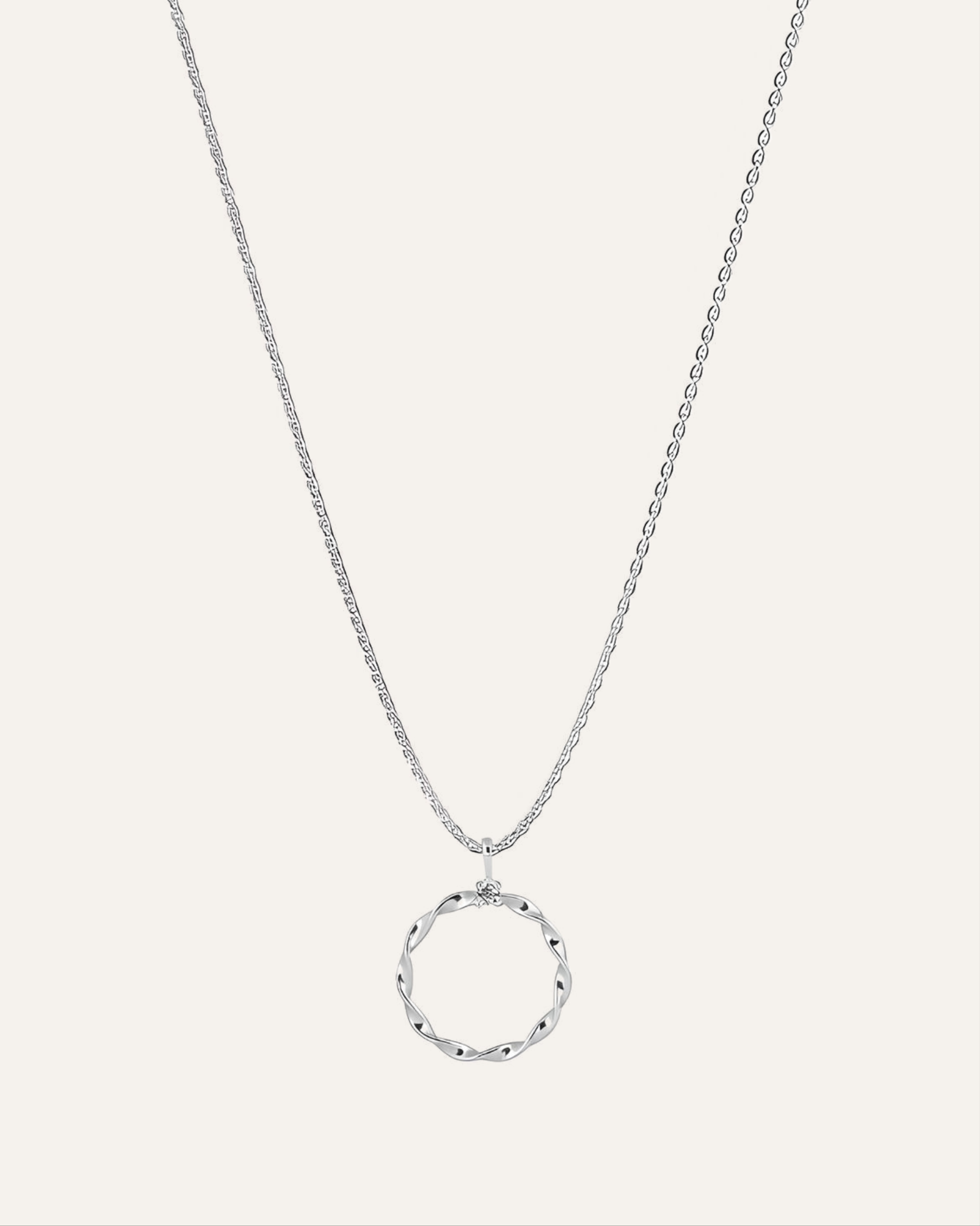 Silver necklace with Cubic Zirconia