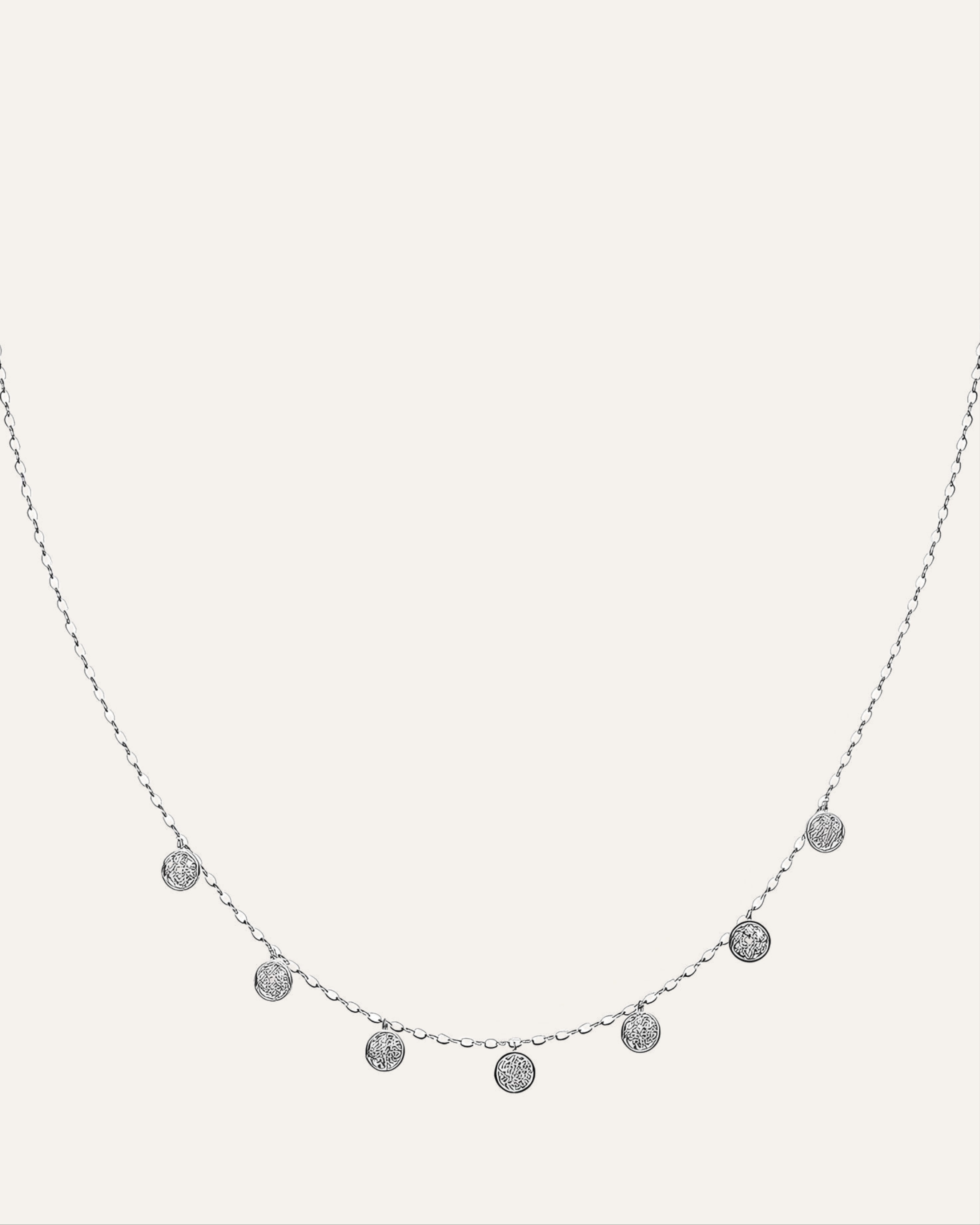 Silver necklace with Cubic Zirconia