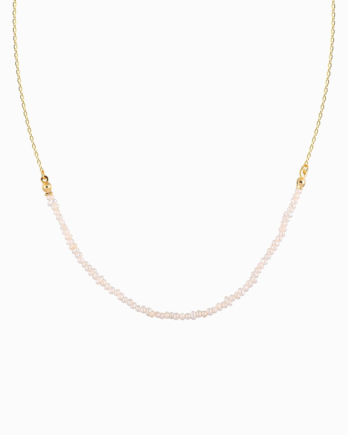 18KT Gold Plated necklace with Fresh water pearl