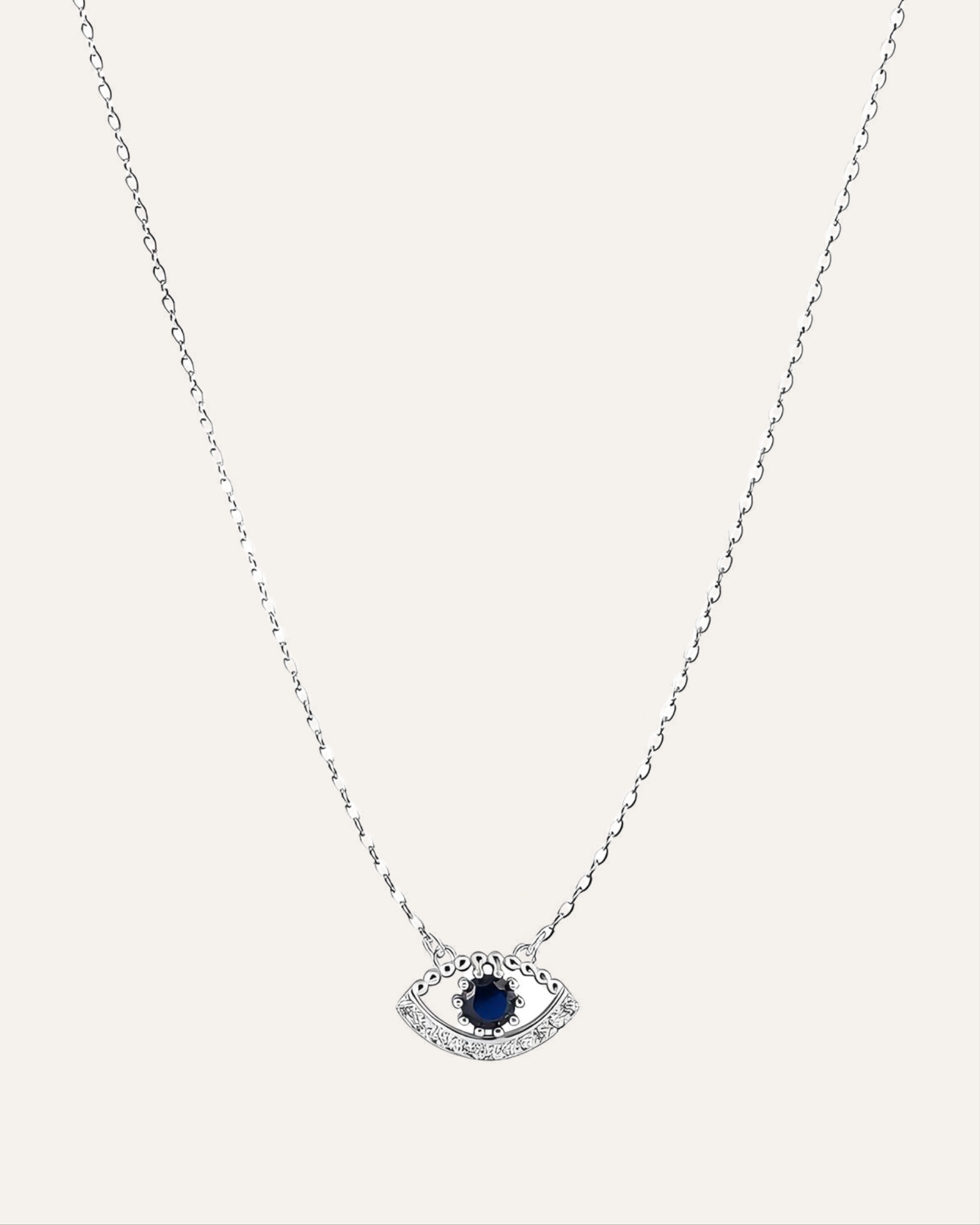 Silver necklace with Cubic Zirconia