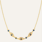 18KT Gold Plated necklace with Cubic Zirconia