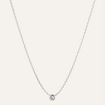 Silver necklace with Cubic Zirconia