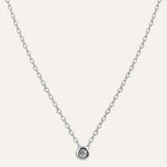 Silver necklace with Cubic Zirconia