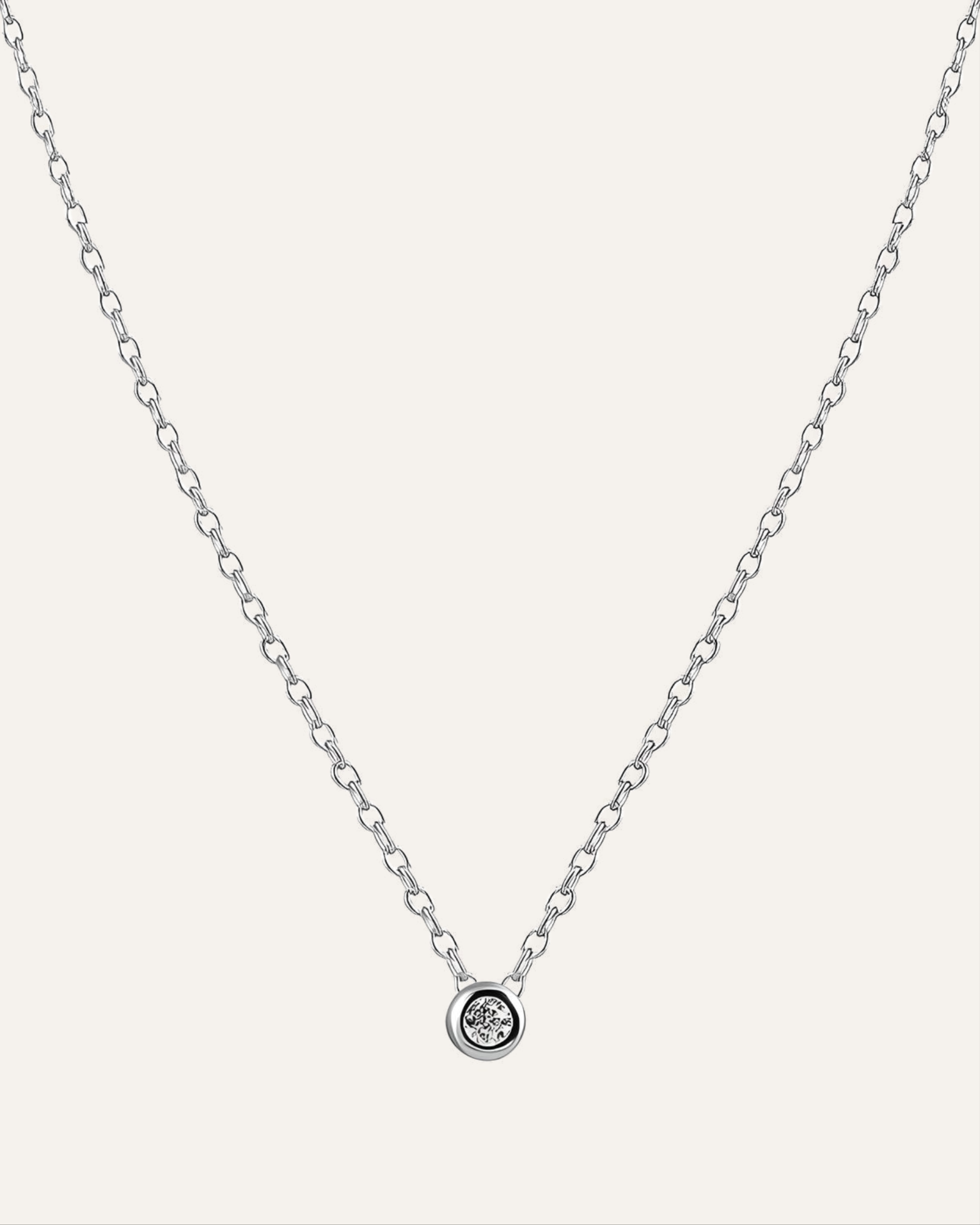 Silver necklace with Cubic Zirconia