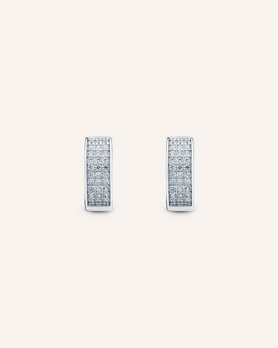 Silver earrings with Cubic Zirconia