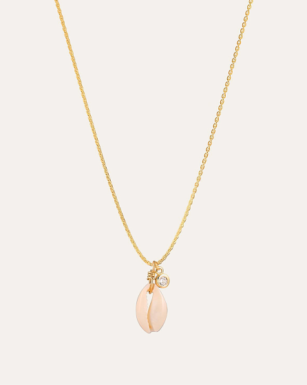 18KT Gold Plated necklace with Natural Shell