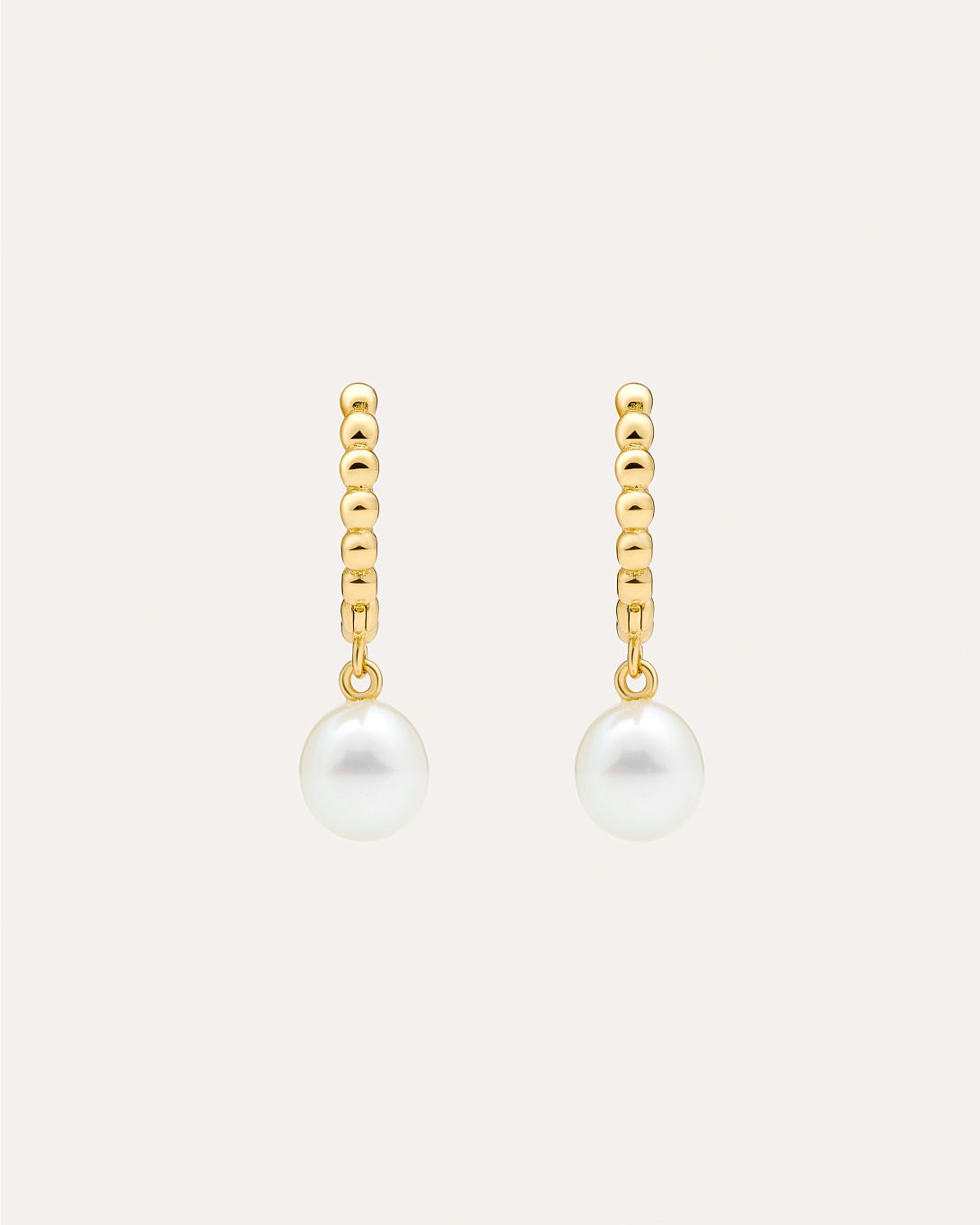 14KT Gold Plated earring with Natural Pearl