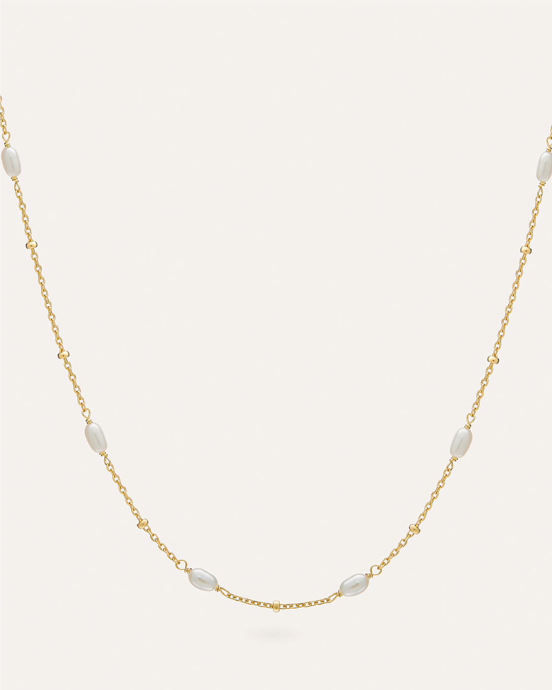 14KT Gold Plated necklace with Fresh water pearl