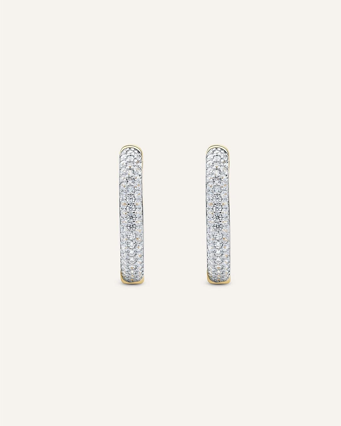 14KT Gold Plated earrings with Cubic Zirconia