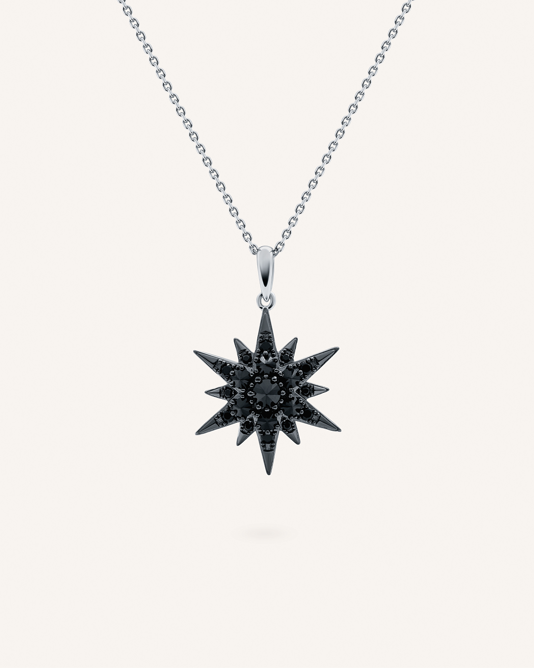 Silver pendant with Spinel
